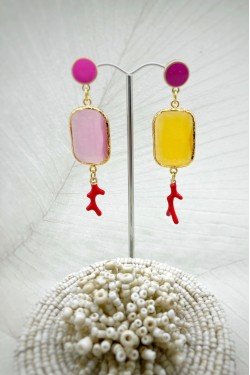 Boucles d'oreille originale de fabrication artisanale  Aniki bijoux