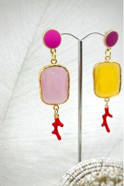 Boucles d'oreille originale de fabrication artisanale  Aniki bijoux