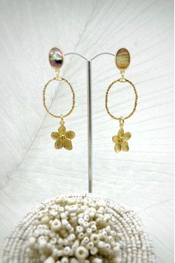 Boucles d'oreille originale de fabrication artisanale  Aniki bijoux