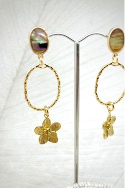 Boucles d'oreille originale de fabrication artisanale  Aniki bijoux