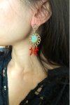 Boucles d'oreille originale de fabrication artisanale  Aniki bijoux