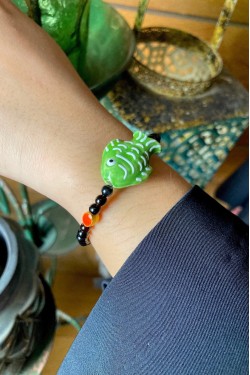 Bracelet aux couleurs lumineuses création Aniki Bijoux