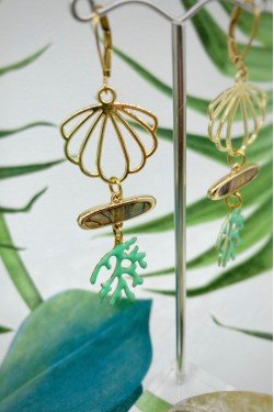 Boucles d'oreille originale de fabrication artisanale  Aniki bijoux