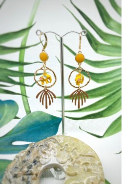 Boucles d'oreille originale de fabrication artisanale  Aniki bijoux
