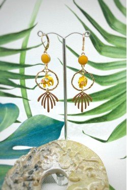 Boucles d'oreille originale de fabrication artisanale  Aniki bijoux