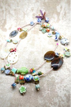 Collier long création originale Aniki bijoux