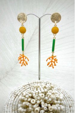 Boucles d'oreille originale de fabrication artisanale  Aniki bijoux