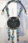 Collier mi-long d'inspiration asiatique avec belle pièce de jade Aniki Bijoux