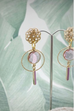 Boucles d'oreille originale de fabrication artisanale  Aniki bijoux