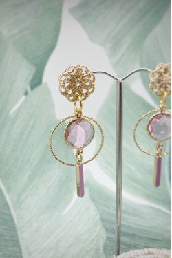 Boucles d'oreille originale de fabrication artisanale  Aniki bijoux