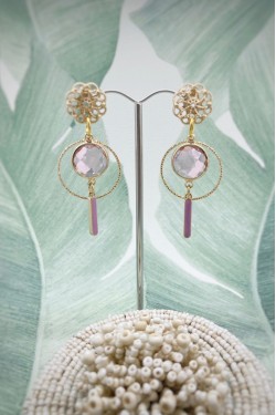 Boucles d'oreille originale de fabrication artisanale  Aniki bijoux