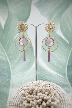 Boucles d'oreille originale de fabrication artisanale  Aniki bijoux