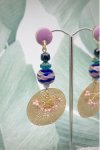 Boucles d'oreille originale de fabrication artisanale  Aniki bijoux
