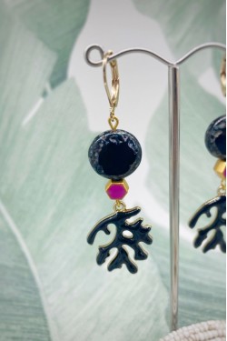 Boucles d'oreille originale de fabrication artisanale  Aniki bijoux