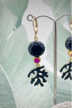 Boucles d'oreille originale de fabrication artisanale  Aniki bijoux
