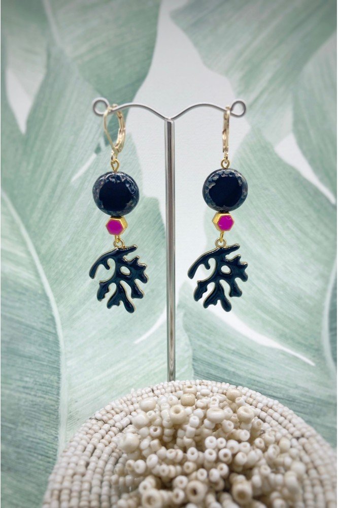 Boucles d'oreille originale de fabrication artisanale  Aniki bijoux