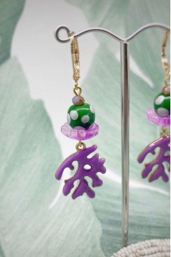 Boucles d'oreille originale de fabrication artisanale  Aniki bijoux