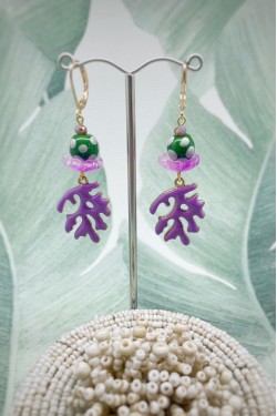 Boucles d'oreille originale de fabrication artisanale  Aniki bijoux