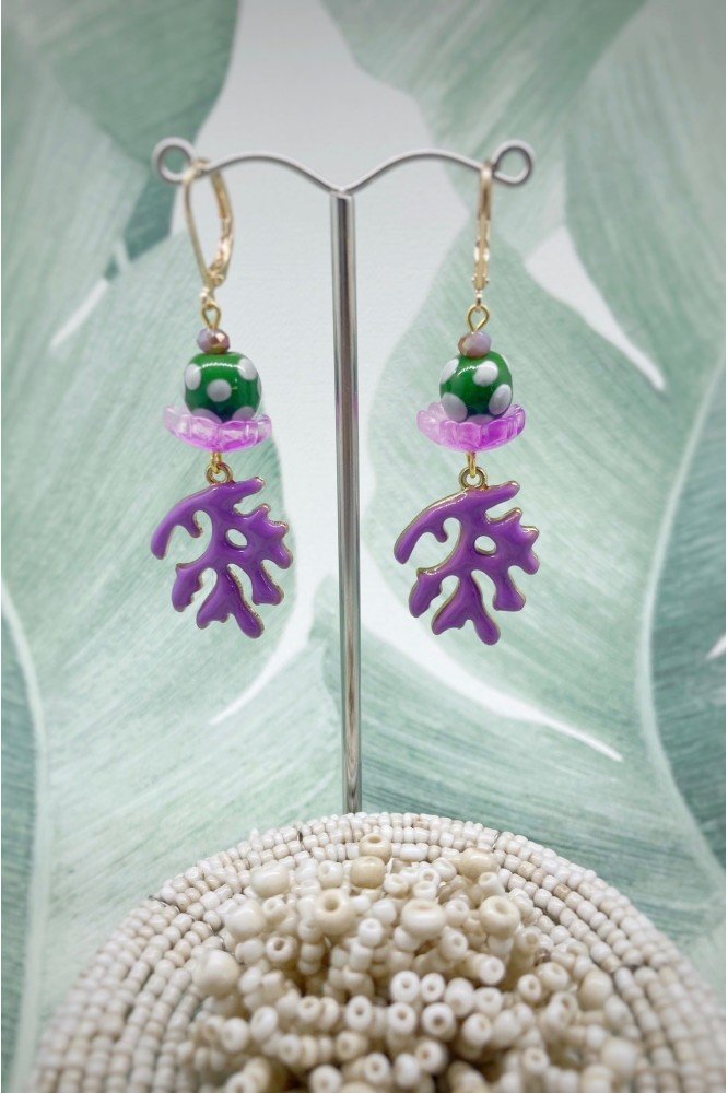 Boucles d'oreille originale de fabrication artisanale  Aniki bijoux