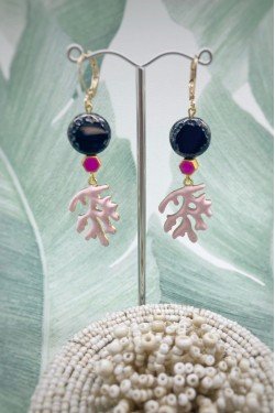 Boucles d'oreille originale de fabrication artisanale  Aniki bijoux