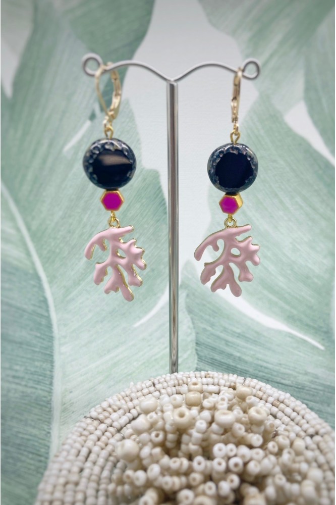 Boucles d'oreille originale de fabrication artisanale  Aniki bijoux