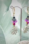 Boucles d'oreille originale de fabrication artisanale  Aniki bijoux
