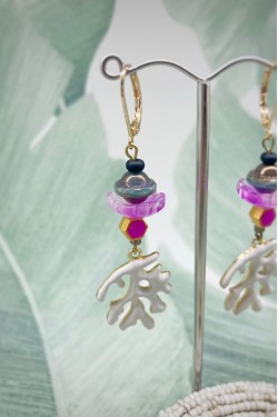 Boucles d'oreille originale de fabrication artisanale  Aniki bijoux