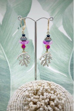 Boucles d'oreille originale de fabrication artisanale  Aniki bijoux