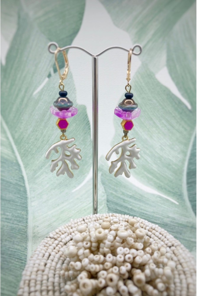 Boucles d'oreille originale de fabrication artisanale  Aniki bijoux