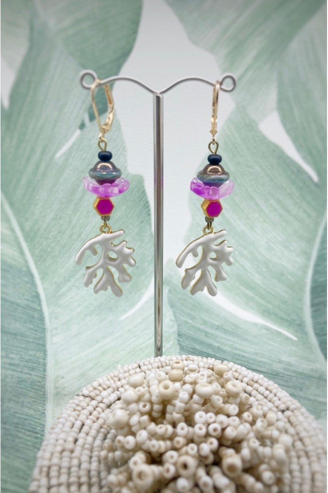 Boucles d'oreille originale de fabrication artisanale  Aniki bijoux