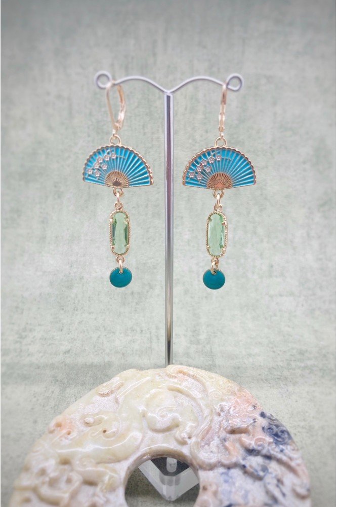 Boucles d'oreille originale de fabrication artisanale  Aniki bijoux