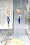 Boucles d'oreille originale de fabrication artisanale  Aniki bijoux
