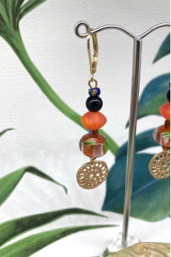 Boucles d'oreille originale de fabrication artisanale  Aniki bijoux