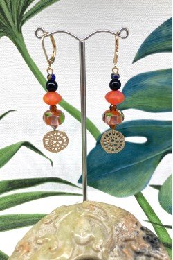 Boucles d'oreille originale de fabrication artisanale  Aniki bijoux