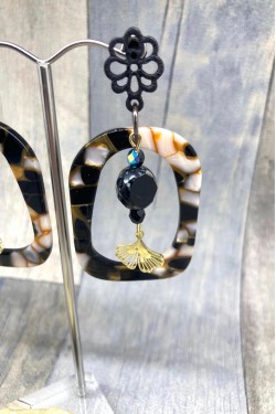 Boucles d'oreille originale de fabrication artisanale  Aniki bijoux