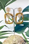Boucles d'oreille originale de fabrication artisanale  Aniki bijoux