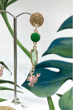Boucles d'oreille originale de fabrication artisanale  Aniki bijoux