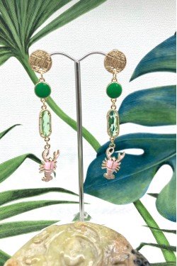 Boucles d'oreille originale de fabrication artisanale  Aniki bijoux