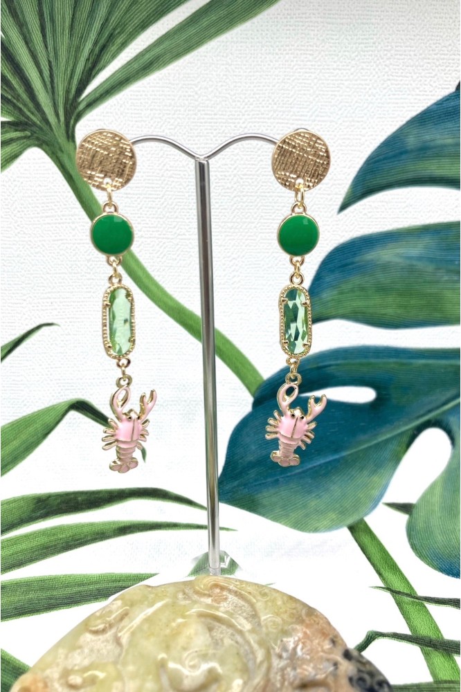 Boucles d'oreille originale de fabrication artisanale  Aniki bijoux