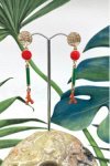 Boucles d'oreille originale de fabrication artisanale  Aniki bijoux