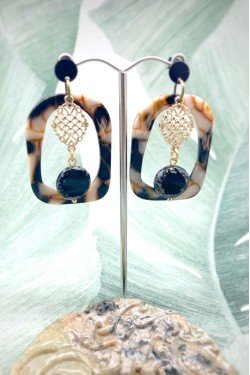 Boucles d'oreille originale de fabrication artisanale  Aniki bijoux