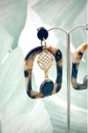Boucles d'oreille originale de fabrication artisanale  Aniki bijoux