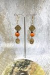 Boucles d'oreille originale de fabrication artisanale  Aniki bijoux