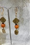 Boucles d'oreille originale de fabrication artisanale  Aniki bijoux