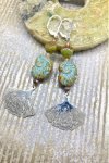 Boucles d'oreille originale de fabrication artisanale  Aniki bijoux