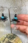 Boucles d'oreille originale de fabrication artisanale  Aniki bijoux