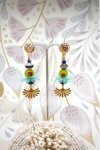 Boucles d'oreille originale de fabrication artisanale  Aniki bijoux