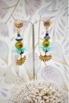 Boucles d'oreille originale de fabrication artisanale  Aniki bijoux