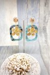 Boucles d'oreille originale de fabrication artisanale  Aniki bijoux