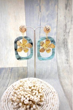Boucles d'oreille originale de fabrication artisanale  Aniki bijoux